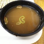 農協食堂 - とろっと系の白濁蕎麦湯でした