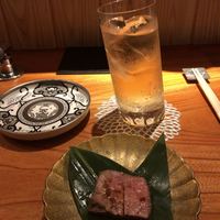 東京肉しゃぶ家 - 分かりづらいかと思いますが、このグラス傾います⁈