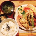 楽園 - 海老フライ定食ミニ