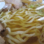 食堂 はせ川 - 麺のアップ