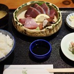 一誠 - お造り定食1050円