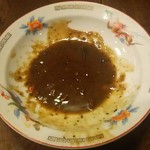 四川萌芽 - 蟹のドーチ炒め(食後)