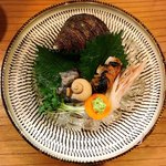 小魚料理 とみ助 - 肝と貝ひもも新鮮そのもの‼︎冷酒と相性ピッタリの珍味です(o^^o)