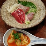 鳥田中 - 湯引き&たたき