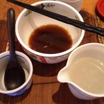 手打 たけうち - そば湯