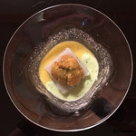 御料理 寺沢 - 夏豆のずんだ餡と玉蜀黍餡の陰陽