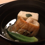 御料理 寺沢 - 喜知次と湯葉豆腐の椀物