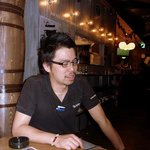 The AVERY'S IRISH PUB - 【本店許諾済み】長さんです。 色々とお話しました。 写真を撮ってもいいですか？ って、言うと、ＯＫって。 ああああああっ。 目をつむっているし．．．．． けっして眠っている訳ではありませんから。(笑)