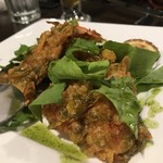 Fussanobirugoya - 海老のコーンフレークフライ 900円。