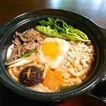手打ちそば 縁庭 - 秋・冬限定 手打ち鍋焼うどん  和牛がたっぷり