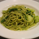 イタリア料理のお店 ラ　サラ  - 「スパゲッティ　じゃがいもと野菜入りバジリコソース」激ウマ！