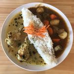 凜’s Cafe - チキンとカリビアンのダブルカレー 02