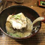 出汁をかけてお茶漬けに