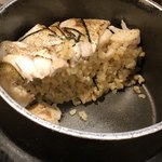 のど黒めし本舗 いたる - 半分食べたところ