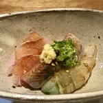 さかい - 白カジキ、鰯、七尾産ガス海老