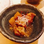 地葉 - 2018.8.  鶏つくねと豚軟骨の山椒煮込