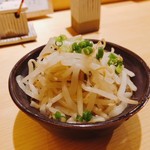 地葉 - 2018.8.  お通しのもやし