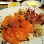 サーモンとえび。