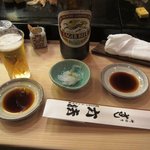 六法すし - ビールはキリン