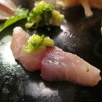 六法すし - 鯵も生姜で食べる