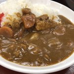 そば処きぬ - ミニカレーUP、甘めなのでそばつゆとのコンビネーションでカバー出来ます。