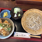 仁王門屋 むらまつ - 天丼＋そばセット（1500円）