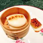 花梨 - フォアグラの紹興酒漬けをフォアグラバーガーで!!