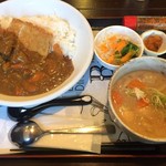 カフェドマデル - ダブルカツセット630円