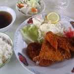 ふじや - 「ミックスフライ定食」