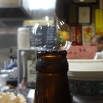 餃子屋麺壱番館 - 中瓶ビール（泡）