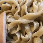 拉麺酒房 熊人 - つけ麺三種盛りの太麺