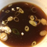 拉麺酒房 熊人 - つけ麺のつけ汁スープ割後