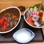 喰い処　弐七 - ホッキカレーと弐七丼のハーフ