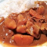 スナック館 - カツカレーのアップ