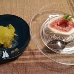 Yamamotoya - 栗きんとん、無花果のデザート