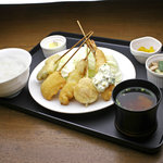 串カツ　ほおかむり - 串カツランチです。あつあつをどうぞ！！