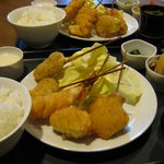 串カツ　ほおかむり - ランチです。ボリュームたっぷりの５本セットです。