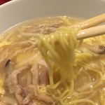 文月 - この麺、好みです...♪*ﾟ須藤製麺ｻﾝのパーマゆるめ♡茹で加減もちょうどイイ( ‘-^ )b