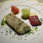 ル・ジャルダン・デ・サヴール - 蒸した房州産黒アワビのテリーヌ