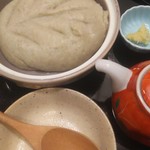 志美津や - そばがき。