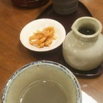 Shimizuya - 焼酎一合、蕎麦湯割り。