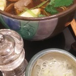 志美津や - 鴨南蛮蕎麦。