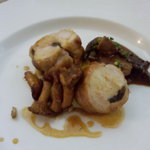 ベル･エポック - 仔ウサギ背肉のロティとレバーのソテー　モリーユ茸のソース
