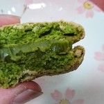 クリオロ - ヨーヨー・マカロン・マッチャ断面