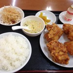 福来順 - 日替わりランチ　鶏のから揚げ　650円