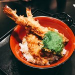 亀鶴庵 - 2018年9月。日本一天丼1720円。