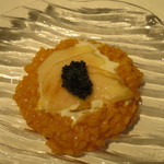 リストランテ サクラ - トマトのリゾット　桃とキャビア