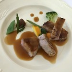 5周年特別記念ランチ…メイン料理(岩手県産リブポークのグリエ)