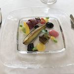 シェムラブルリス - 5周年特別記念ランチ…オードブル(盛岡茄子のポワレ)
