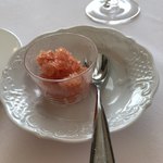 シェムラブルリス - 5周年特別記念ランチ…ソルベ(山形西瓜のグラニテ)